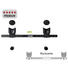 TV-WANDHALTER Schwarz - Schwarz, KONVENTIONELL, Metall (3,2cm)
