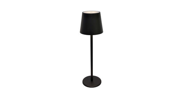 AKKU-TISCHLEUCHTE 11,5/36 cm - Schwarz, Design, Kunststoff/Metall (11,5/36cm) - Novel