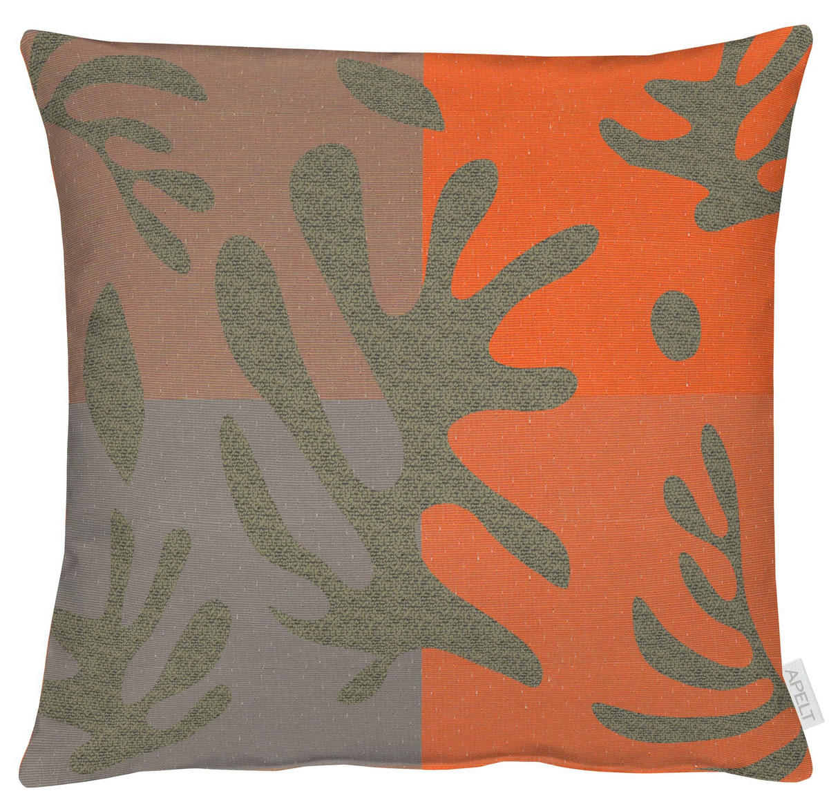 KISSENHÜLLE 49/49 cm  - Orange/Braun, Design, Textil (49/49cm) - Apelt