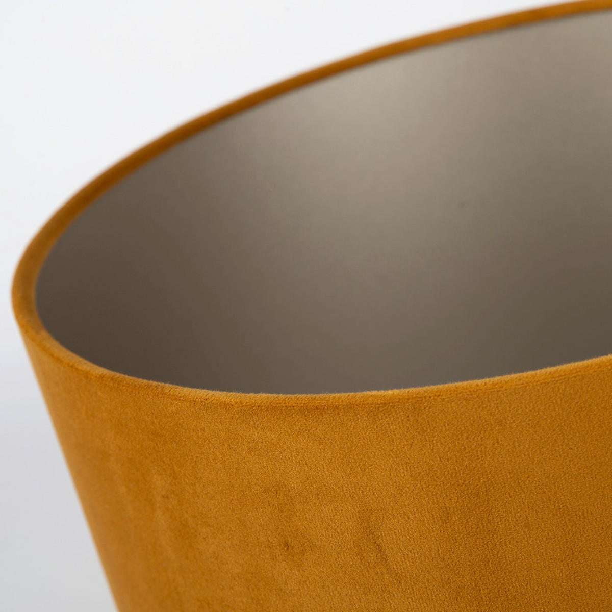 LEUCHTENSCHIRM Velour  35 cm  - Bernsteinfarben, Basics, Textil/Metall (35cm)