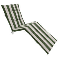 LIEGENAUFLAGE Streifen  - Creme/Grün, Basics, Textil (200/6/65cm)