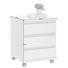 ROLLCONTAINER - Weiß/Grün, Design, Holzwerkstoff/Kunststoff (46/59/45cm) - Carryhome