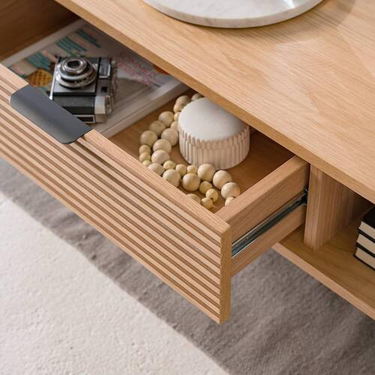 COUCHTISCH Eiche furniert 120/60/40 cm rechteckig Schwarz, Eichefarben  - Eichefarben/Schwarz, MODERN, Holz/Holzwerkstoff (120/60/40cm) - home24