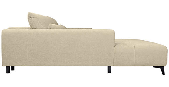 ECKSOFA  in Chenille Beige  222/279 cm  - Beige/Schwarz, KONVENTIONELL, Kunststoff/Textil (222/279cm) - Hom`in