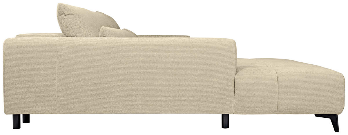 HÖRNSOFFA i chenille beige  - beige/svart, Klassisk, textil/plast (222/279cm) - MID.YOU