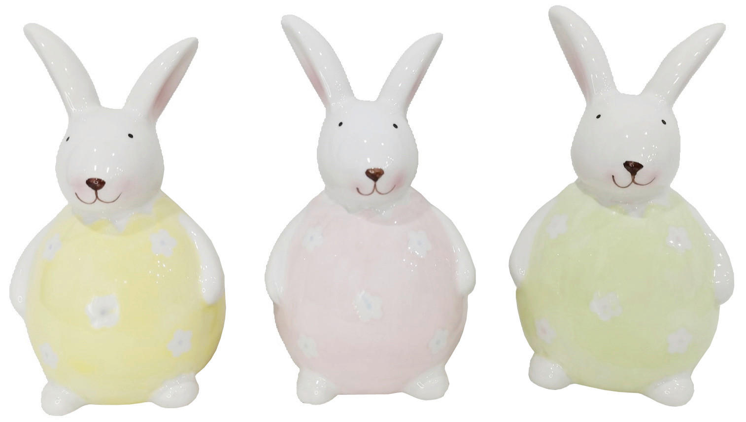 DEKOHASE - Pink/Gelb, LIFESTYLE, Keramik (8/13/7,5cm)