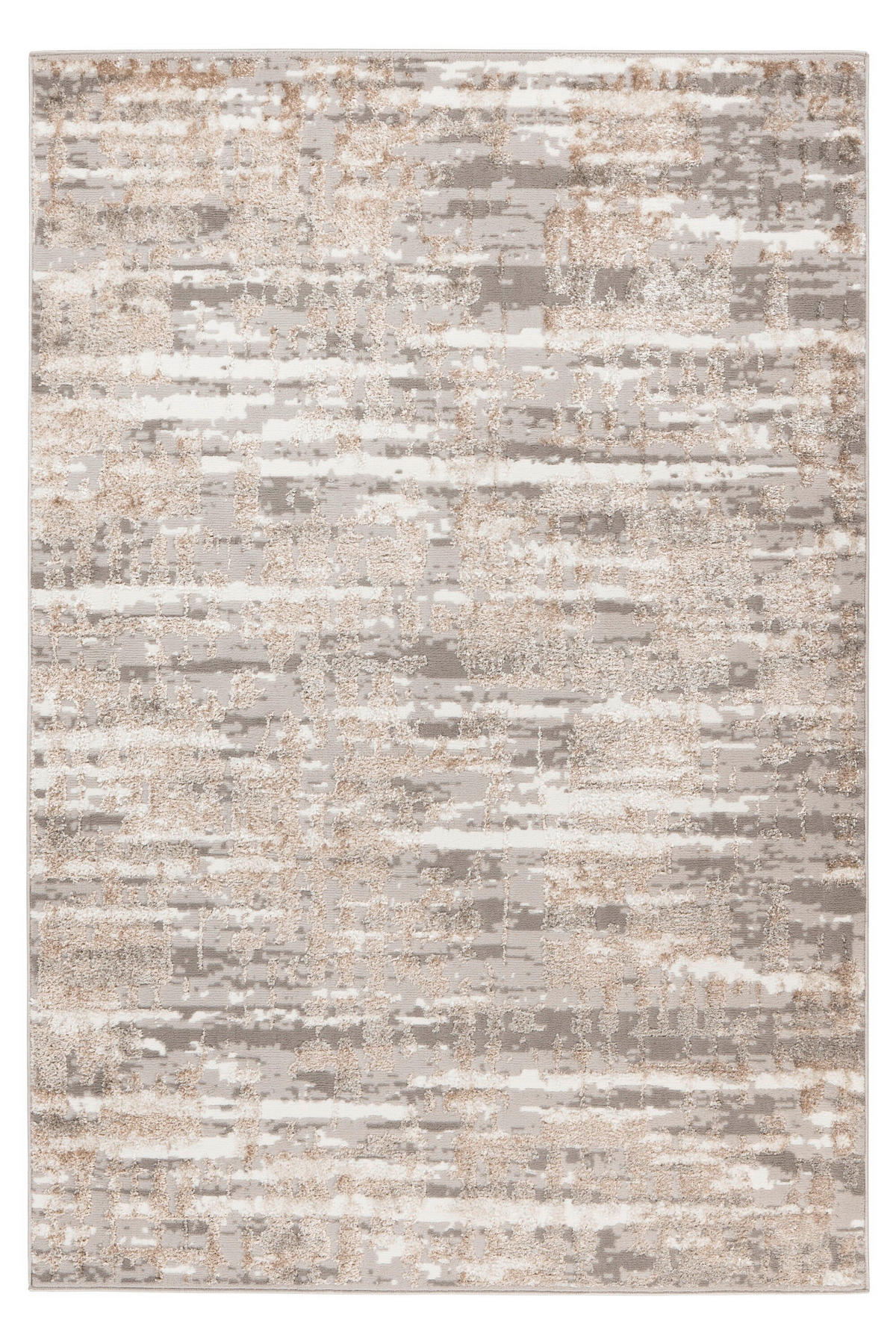 FLACHWEBETEPPICH 120/170 cm Silberfarben, Beige  - Beige/Silberfarben, Basics, Textil (120/170cm) - Kayoom