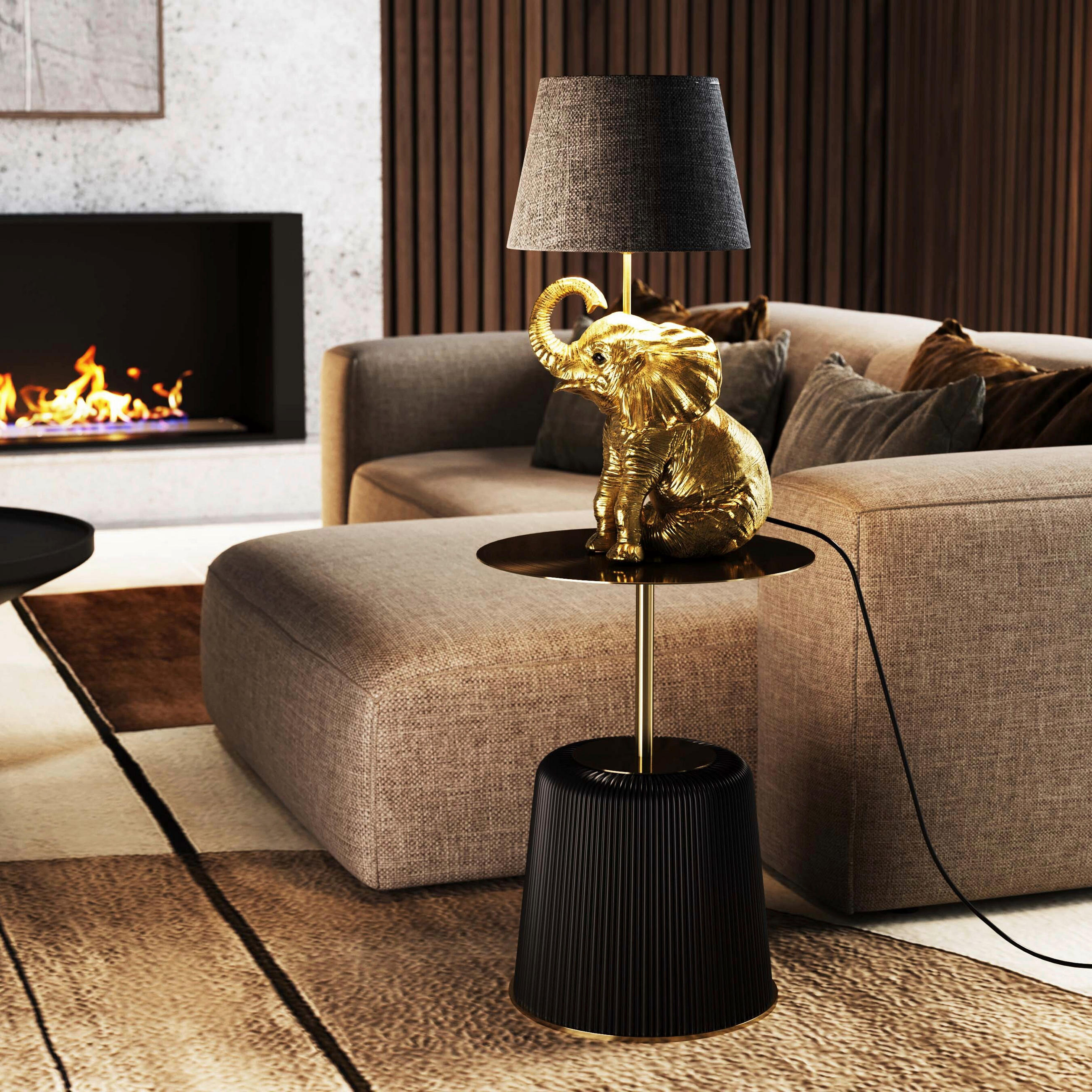 STOJACÍ LAMPA, 27/48/27 cm  - Design, kov/plast (27/48/27cm) - Kare-Design