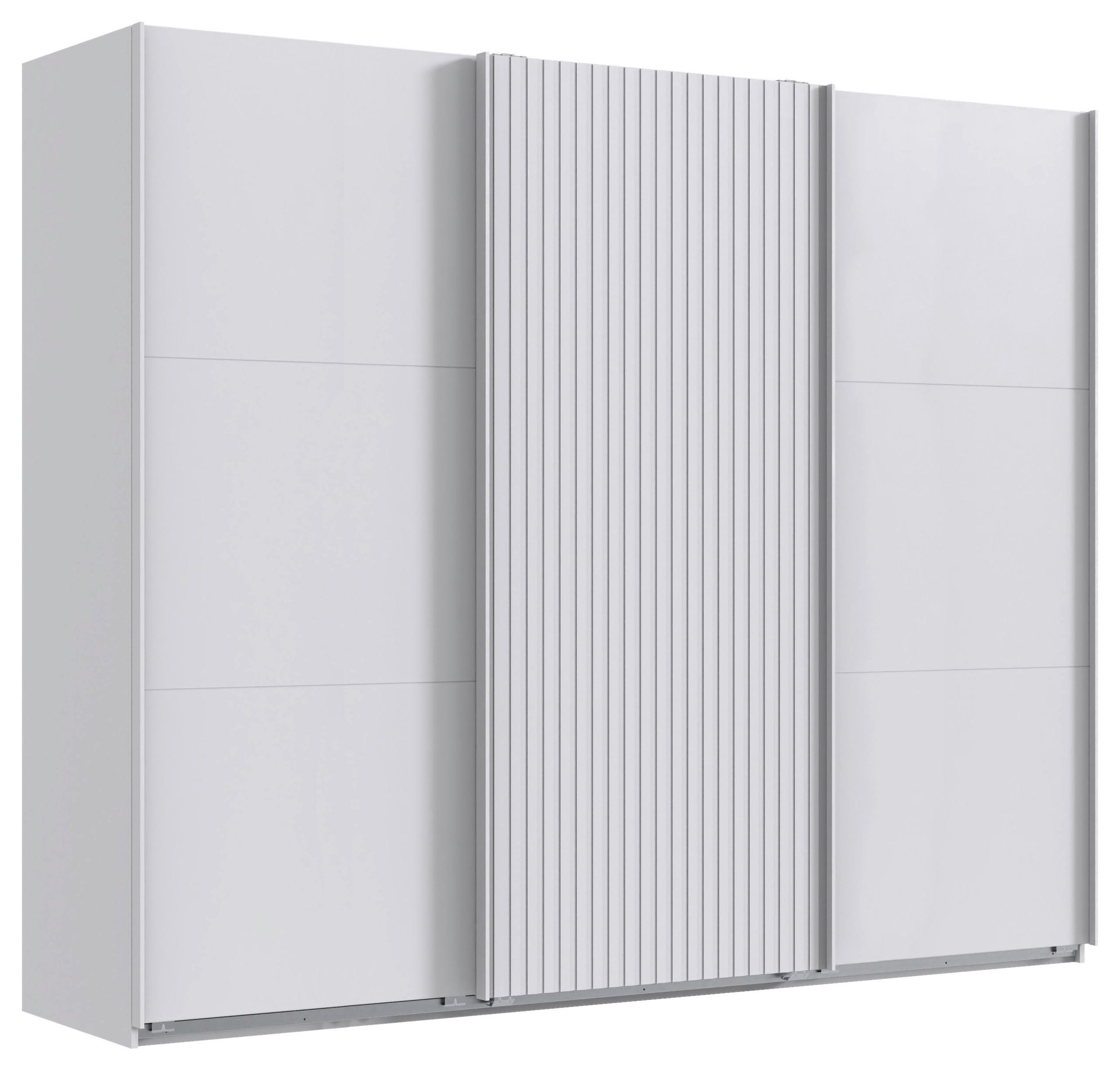 SCHWEBETÜRENSCHRANK Weiss  - Weiss, Modern, Holzwerkstoff (300/216/65cm) - MID.YOU