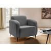 SESSEL in Bouclé Anthrazit  - Anthrazit/Schwarz, Modern, Textil/Metall (85/76/90cm) - Livetastic