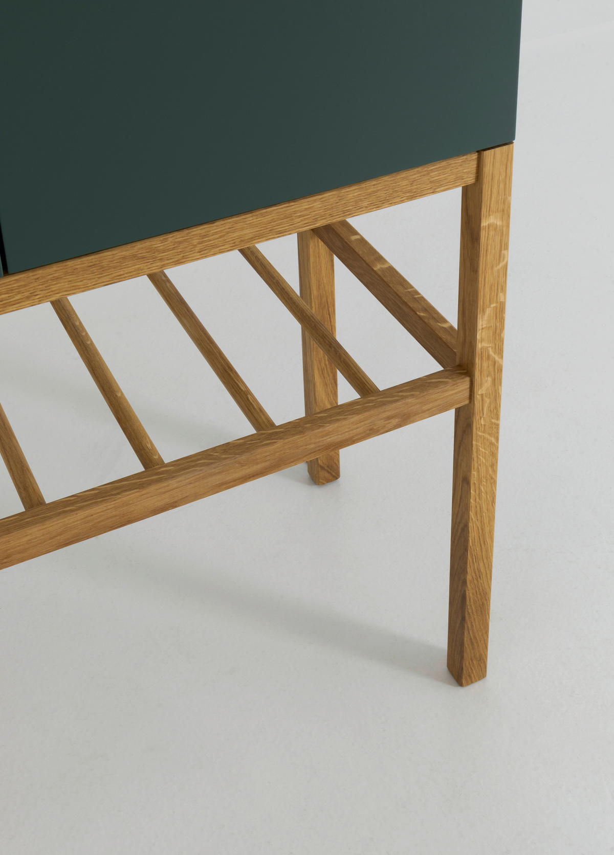 HIGHBOARD  in 80/162/37 cm  - Dunkelgrün/Eichefarben, Design, Holz/Holzwerkstoff (80/162/37cm)