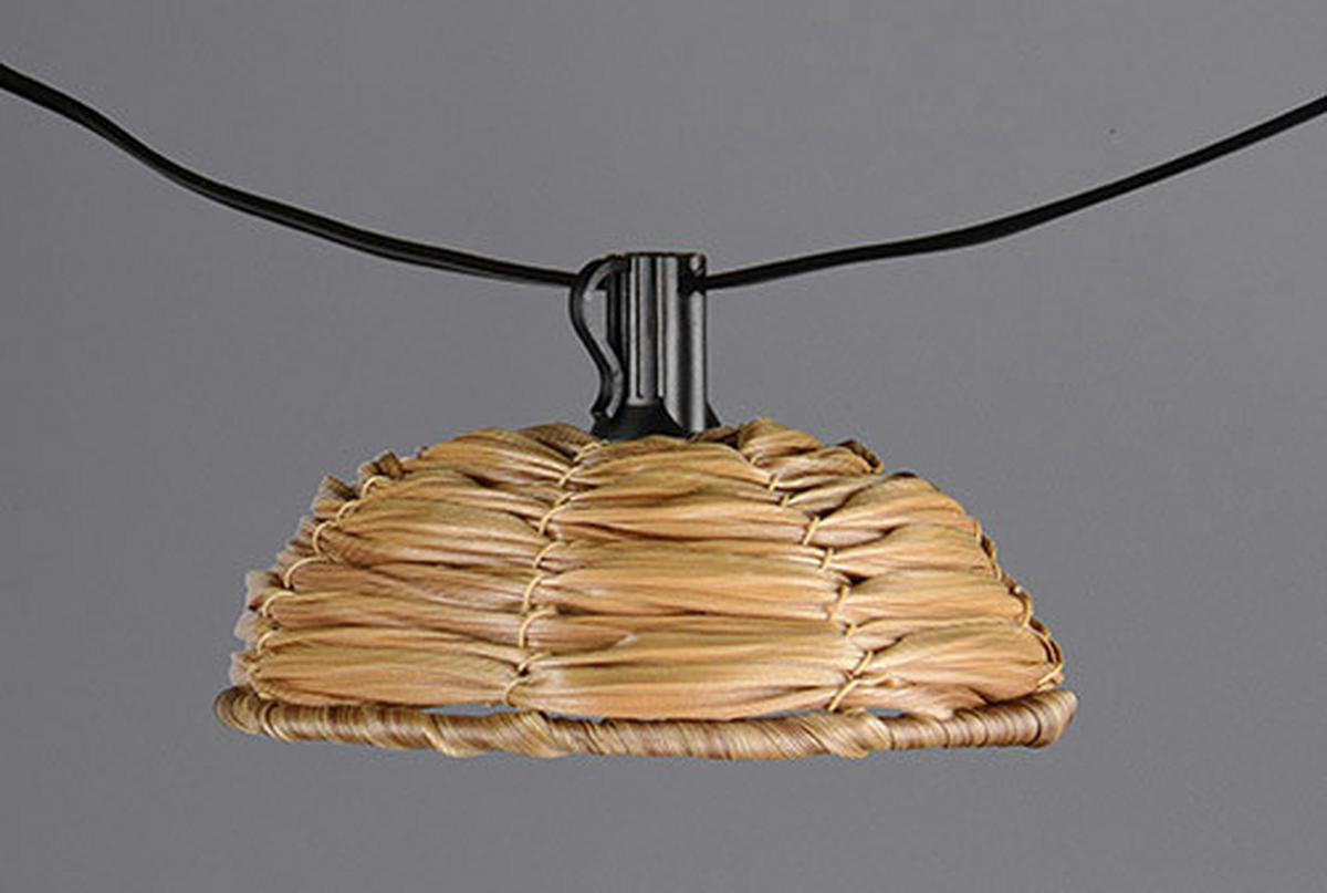 LICHTERKETTE  - Schwarz/Braun, LIFESTYLE, Kunststoff (570cm)