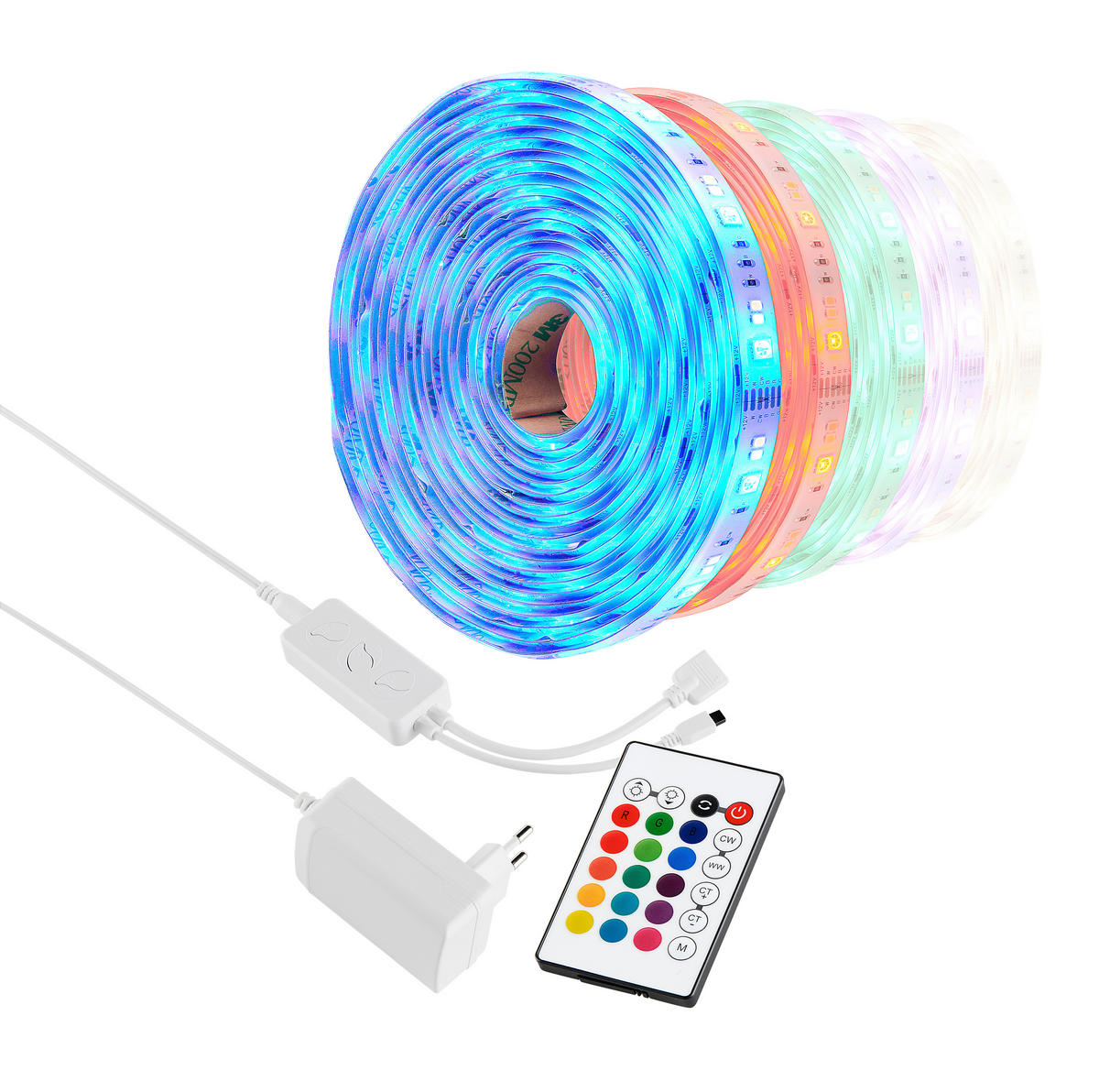 LED PÁSIK, 500 cm - biela, Lifestyle, plast (500cm) - Boxxx