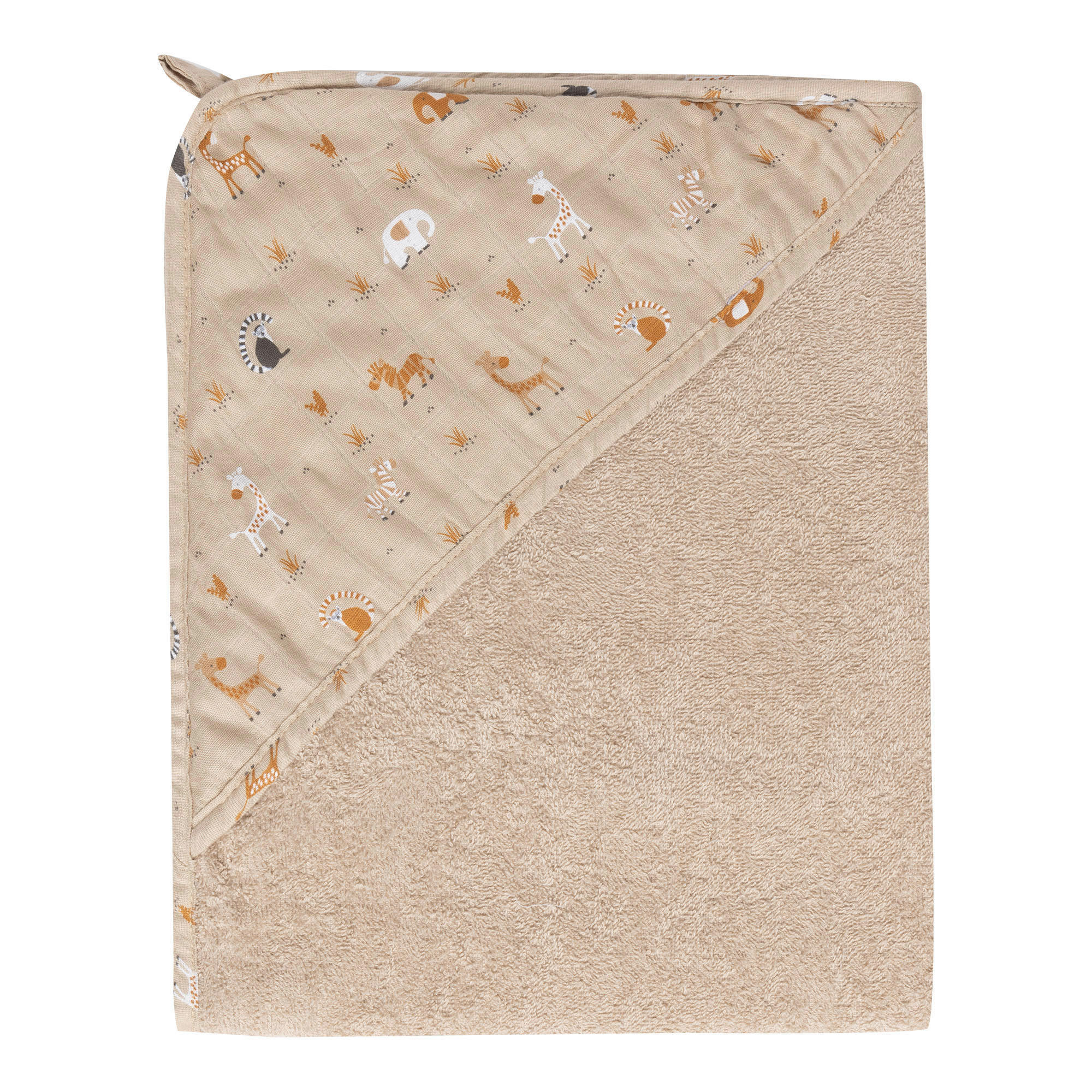 KAPUZENBADETUCH    - Taupe, Basics, Textil (85/75/1cm) - Bebe Jou