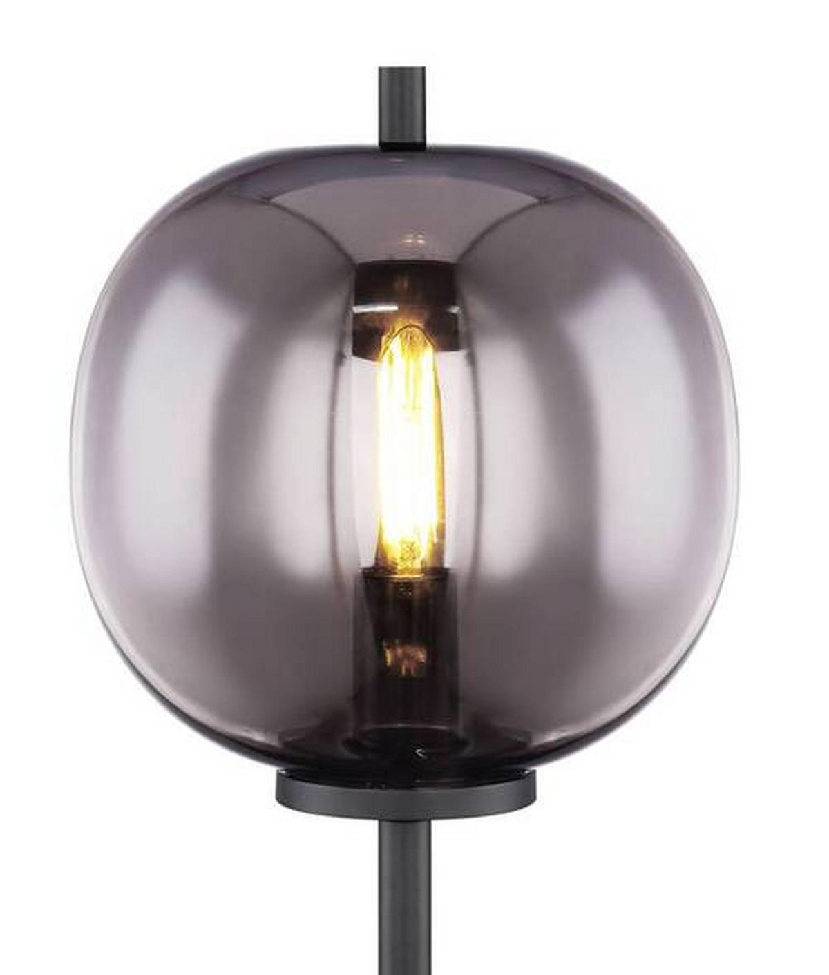 STOLNÍ LAMPA, E14, 18,5/45 cm  - černá, Basics, kov/sklo (18,5/45cm) - Globo