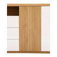 SIDEBOARD  in 162/82/40 cm  - Eichefarben/Weiß Hochglanz, KONVENTIONELL, Holzwerkstoff (162/82/40cm) - Xora