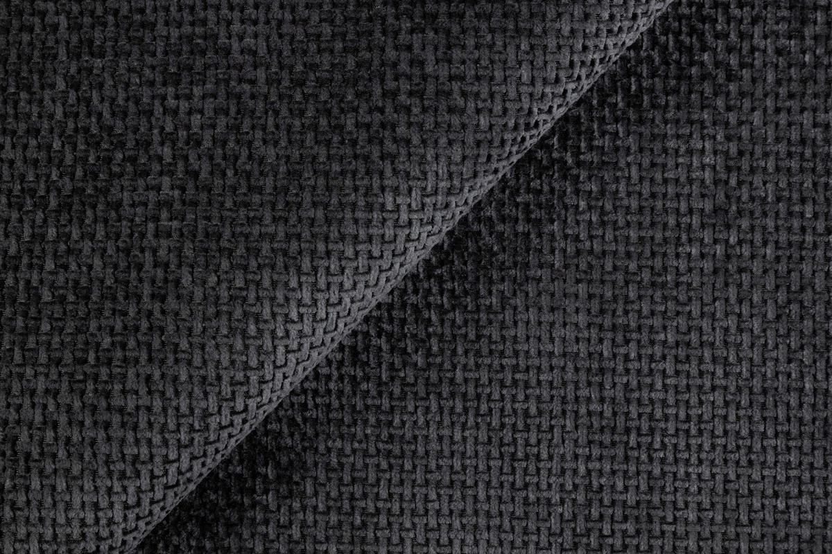 ECKSOFA Struktur Anthrazit  - Anthrazit/Schwarz, Design, Textil/Metall (284/186cm) - Lomoco