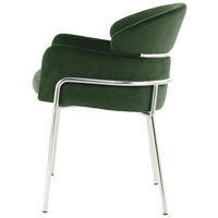 STOL MED ARMSTÖD rostfritt stål  - silver, Design, metall/plast (58/79/57cm) - Kayoom