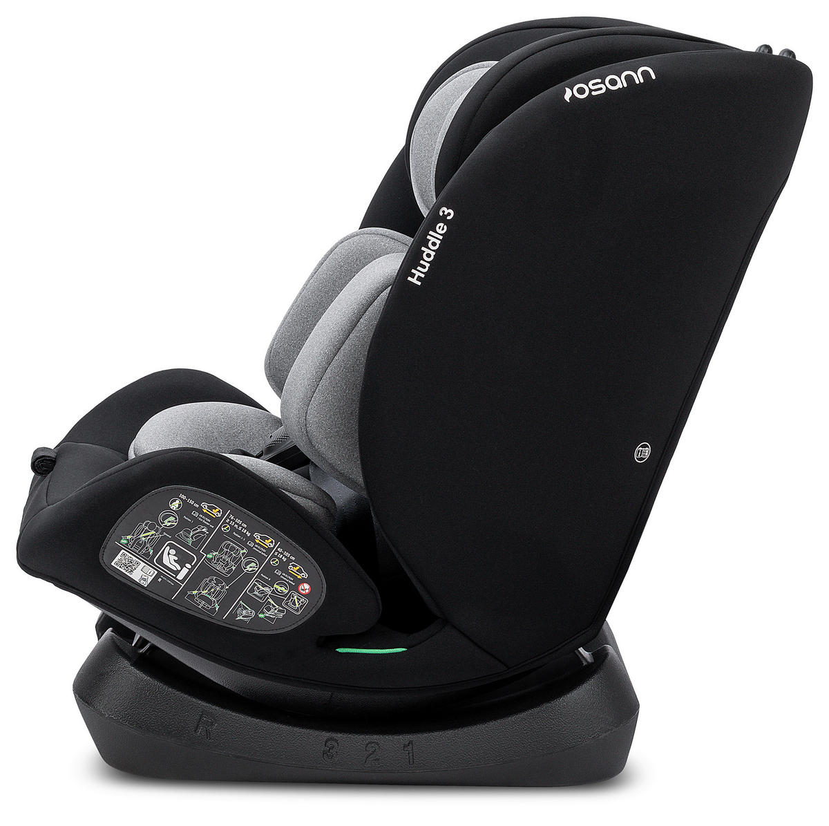 REBOARDER-KINDERSITZ HUDDLE 3  - Grau, KONVENTIONELL, Kunststoff (44/58/50cm) - Osann