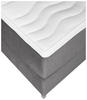 BOXSPRINGBETT 160/200 cm  in Grau  - Alufarben/Grau, MODERN, Textil (160/200cm) - MID.YOU