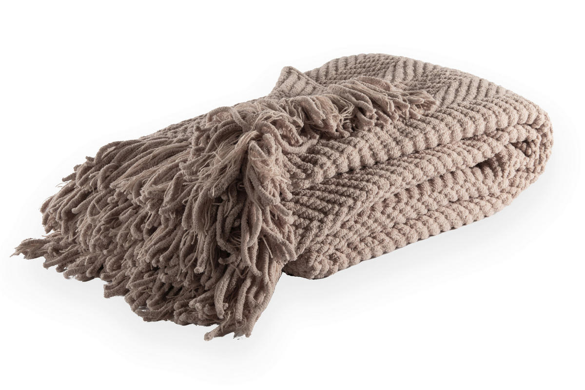 PLED  RENEE  130/170 cm       rjavosiva  - rjavosiva, Konvencionalno, tekstil (130/170cm)