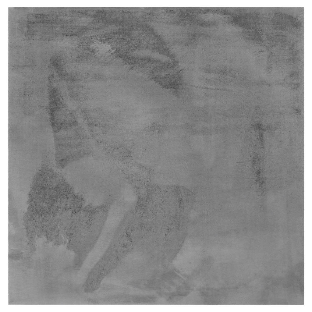 Hochflorteppich Silberfarben Alice 200x200 cm