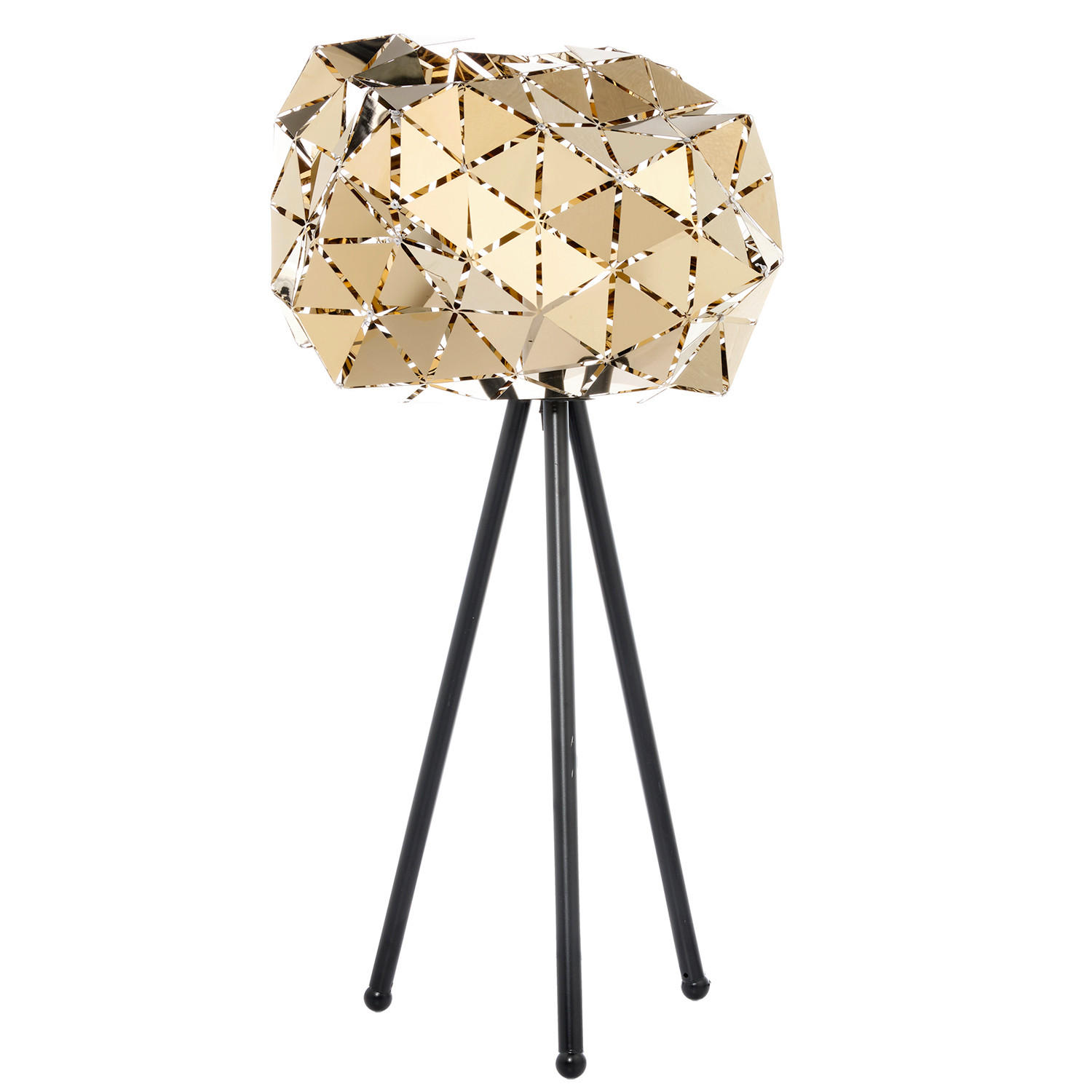 TISCHLEUCHTE ANDROMEDA 35/35/65 cm   - Goldfarben/Schwarz, Design, Kunststoff/Metall (35/35/65cm)