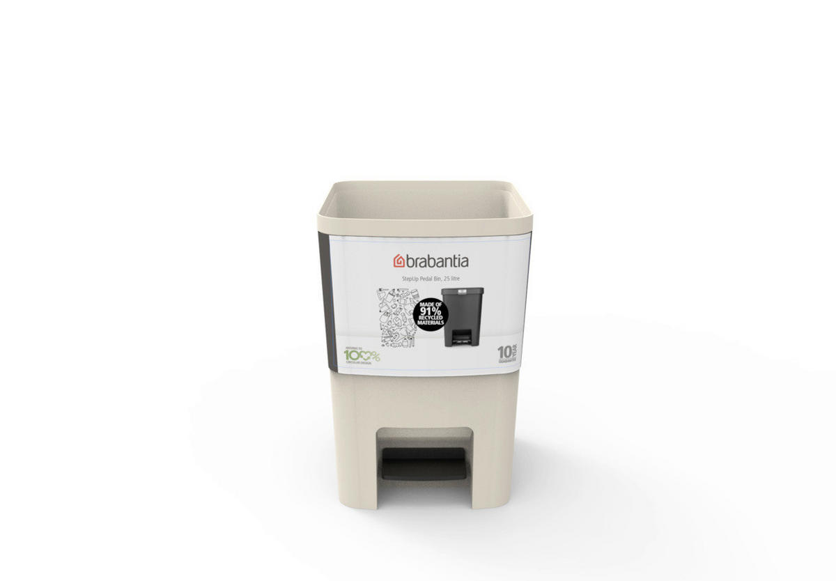 KANTA ZA SMEĆE  25 l   - bež, Osnovno, plastika (28/40.9/35.2cm) - Brabantia