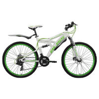 MOUNTAINBIKE 26 Zoll  - Weiß/Grün, Basics, Metall (180/70/80cm) - KS Cycling