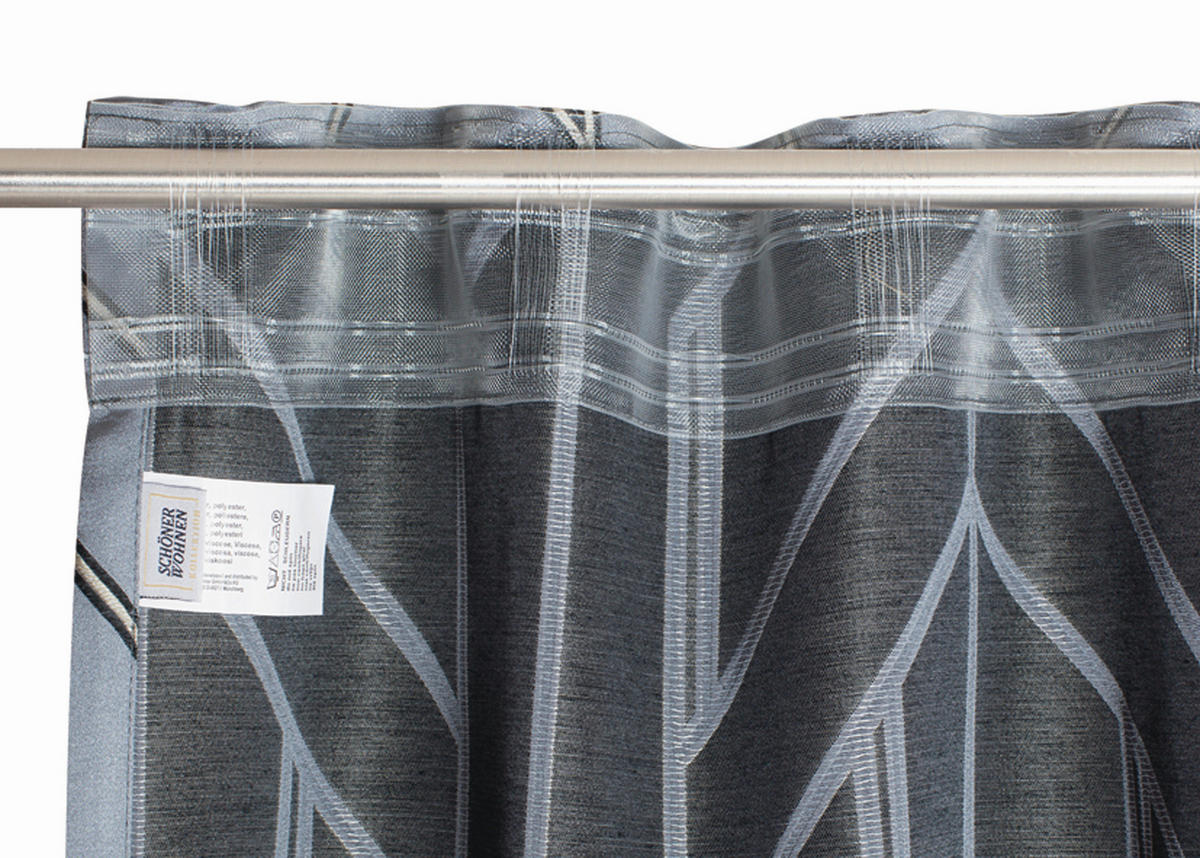 FERTIGVORHANG  blickdicht  130/250 cm   - Anthrazit/Grau, Basics, Textil (130/250cm) - Schöner Wohnen