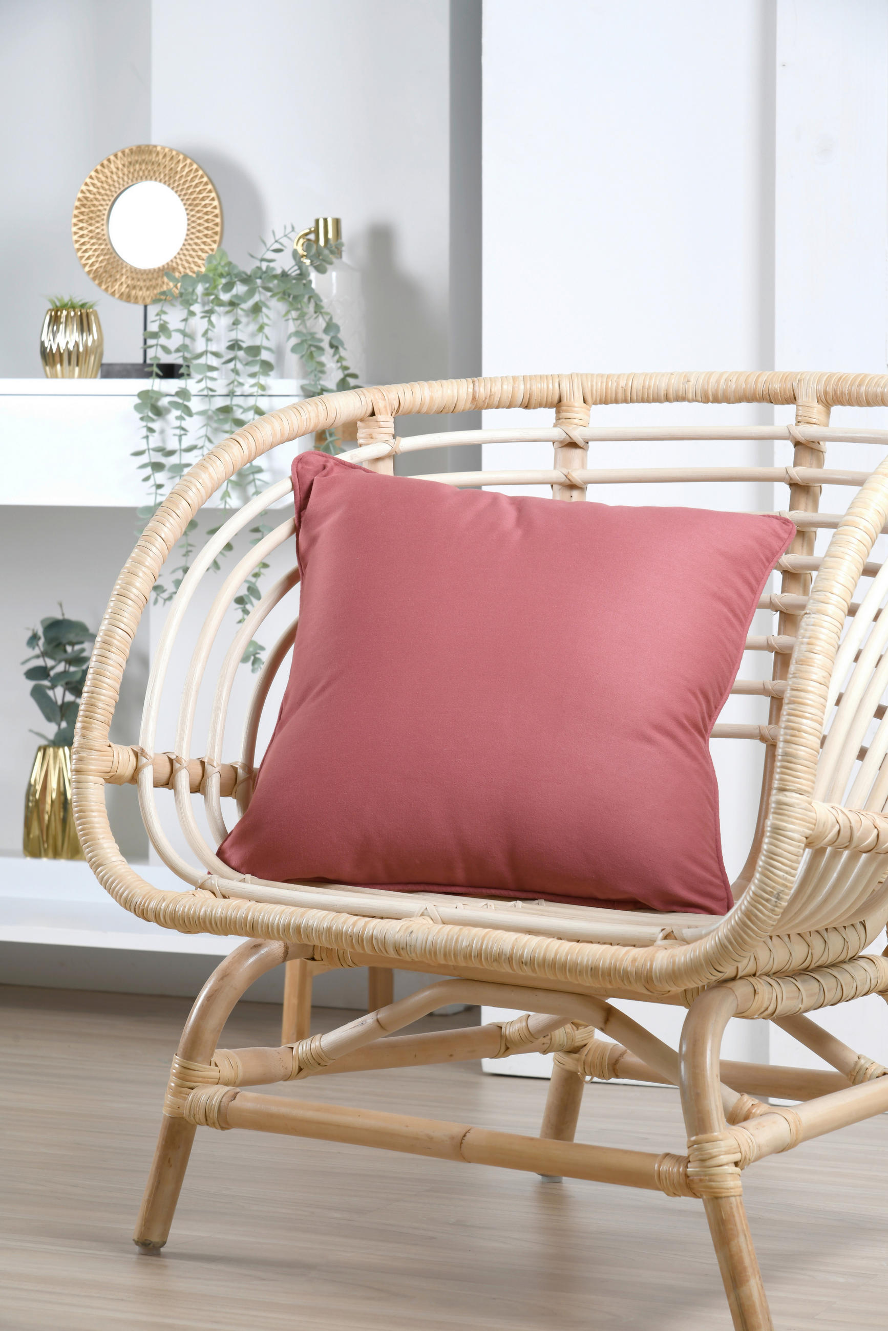 UKRASNI JASTUK 45/45 cm   OXFORD  - crvena, Konvencionalno, tekstil (45/45cm)