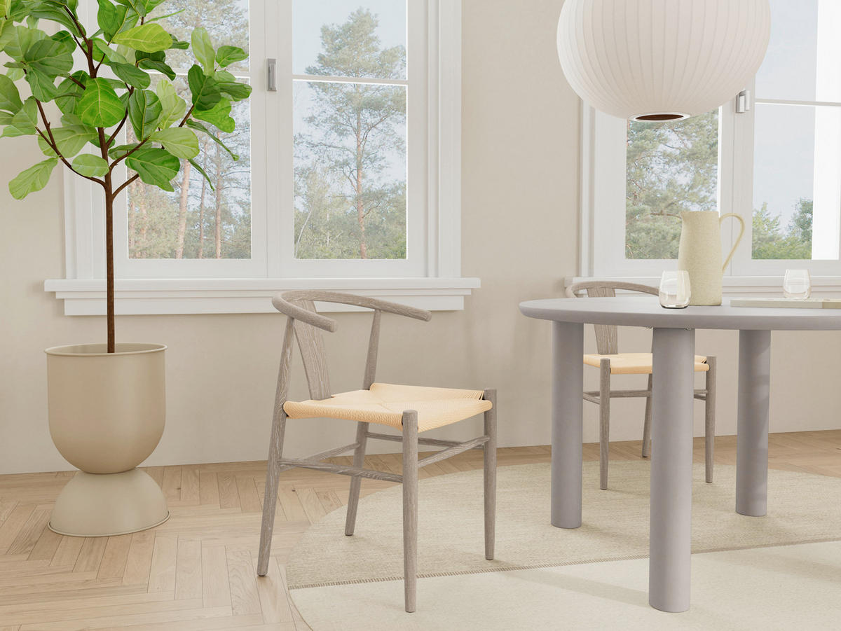 ESSTISCH in Holzwerkstoff 120/120/75 cm  - Hellgrau, MODERN, Holzwerkstoff (120/120/75cm) - MID.YOU