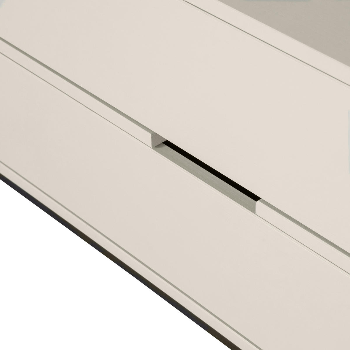 LOWBOARD Silas 180/61/44 cm 2 Schublade(n)  - Schwarz/Grau, Design, Leder/Holz (180/61/44cm) - Livetastic