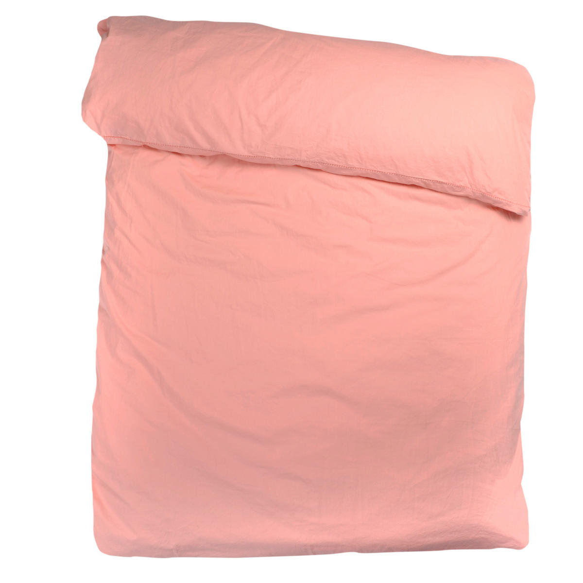 BETTDECKENBEZUG EASY Perkal 155/220 cm  - Koralle/Rosa, Basics, Textil (155/220cm) - Zoeppritz