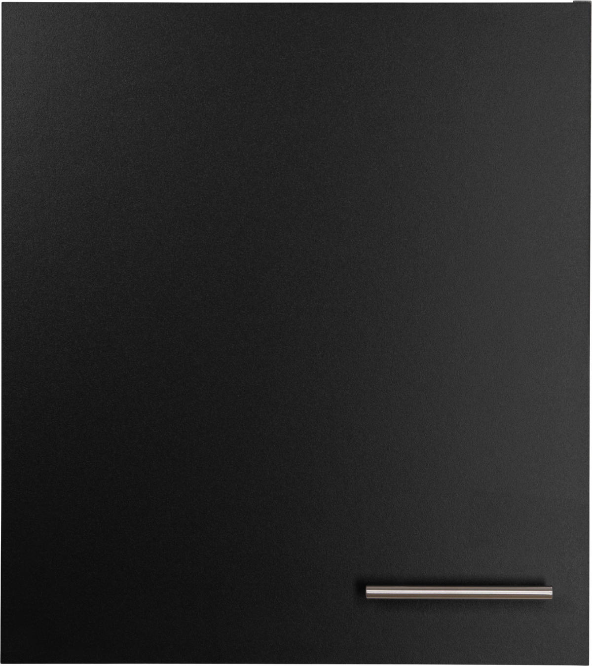 KÜCHENOBERSCHRANK 50/56,1/34,6 cm  in Schwarz, Eichefarben  - Eichefarben/Silberfarben, Basics, Holzwerkstoff/Metall (50/56,1/34,6cm) - Respekta