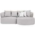 ECKSOFA in Bouclé Beige  235/166 cm  - Beige/Creme, MODERN, Kunststoff/Textil (235/166cm) - Hom`in