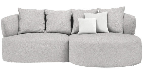 ECKSOFA in Bouclé Beige  235/166 cm  - Beige/Creme, MODERN, Kunststoff/Textil (235/166cm) - Hom`in