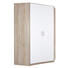 ECKSCHRANK in Weiß, Eichefarben - Eichefarben/Alufarben, KONVENTIONELL, Holzwerkstoff/Kunststoff (117/197/117cm) - Carryhome ECKSCHRANK in Weiß, Eichefarben - Eichefarben/Alufarben, KONVENTIONELL, Holzwerkstoff/Kunststoff (117/197/117cm) - Carryhome