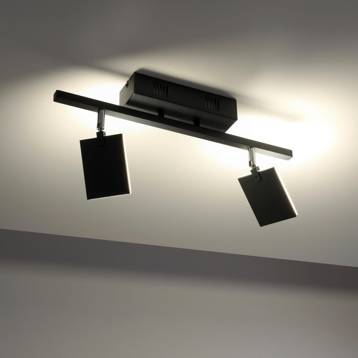LED-STRAHLER PURE-MIRA 52,5/24/22,5 cm   - Schwarz, Design, Kunststoff/Metall (52,5/24/22,5cm) - Neuhaus PURE
