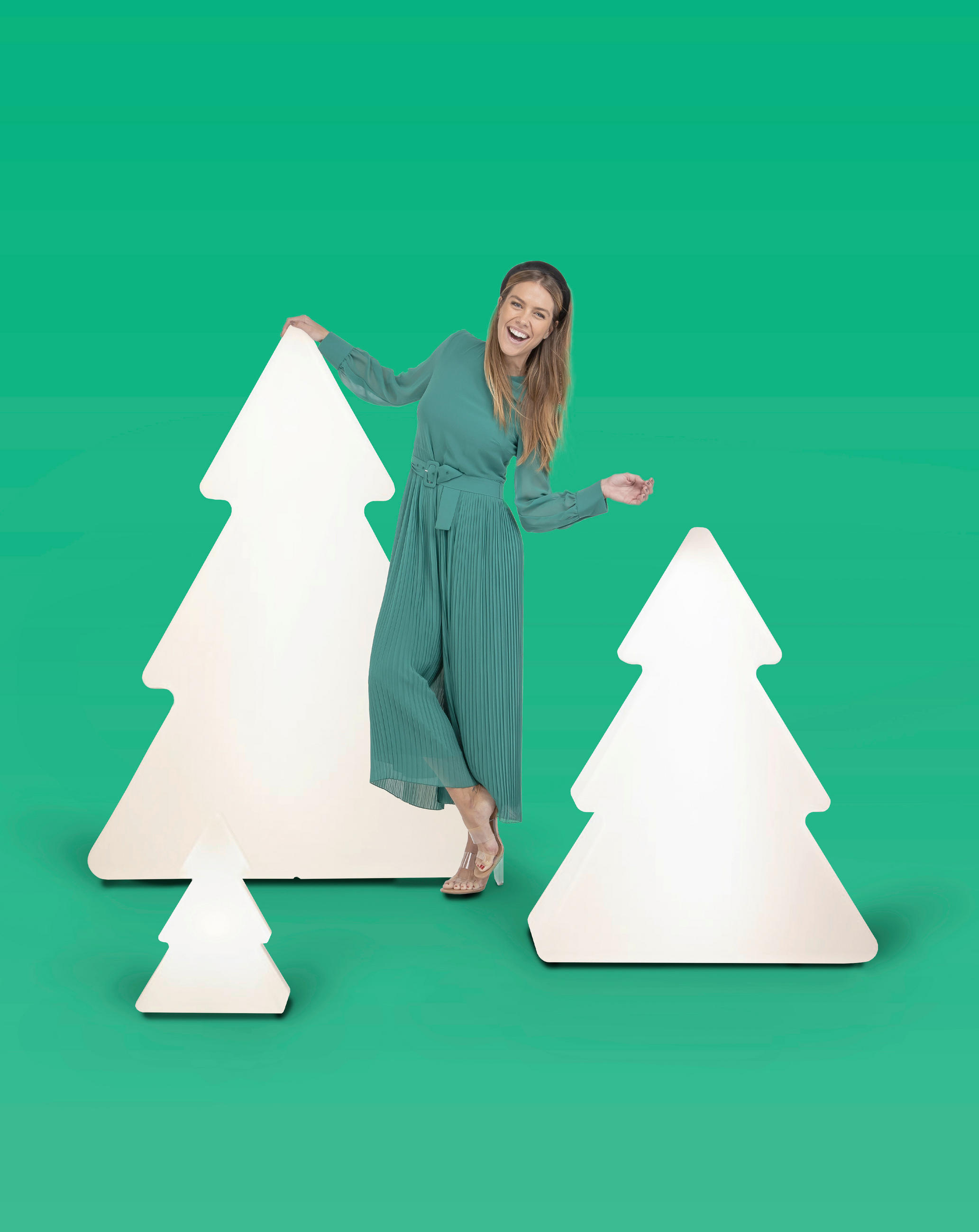 Thumbnail - Newgarden Led-Dekoleuchte Nova, Transparent, Kunststoff, 19x40x30 cm, RoHS, Lampen & Leuchten, Innenbeleuchtung, Dekoleu...