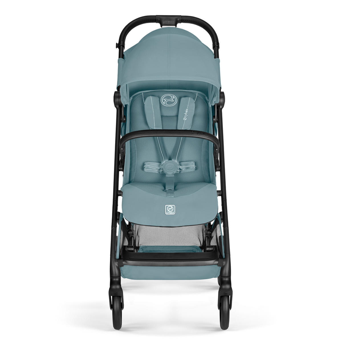BUGGY BEEZY BLK  - Pastellblau/Schwarz, Basics, Kunststoff/Textil (82/45,5/107cm) - cybex GOLD