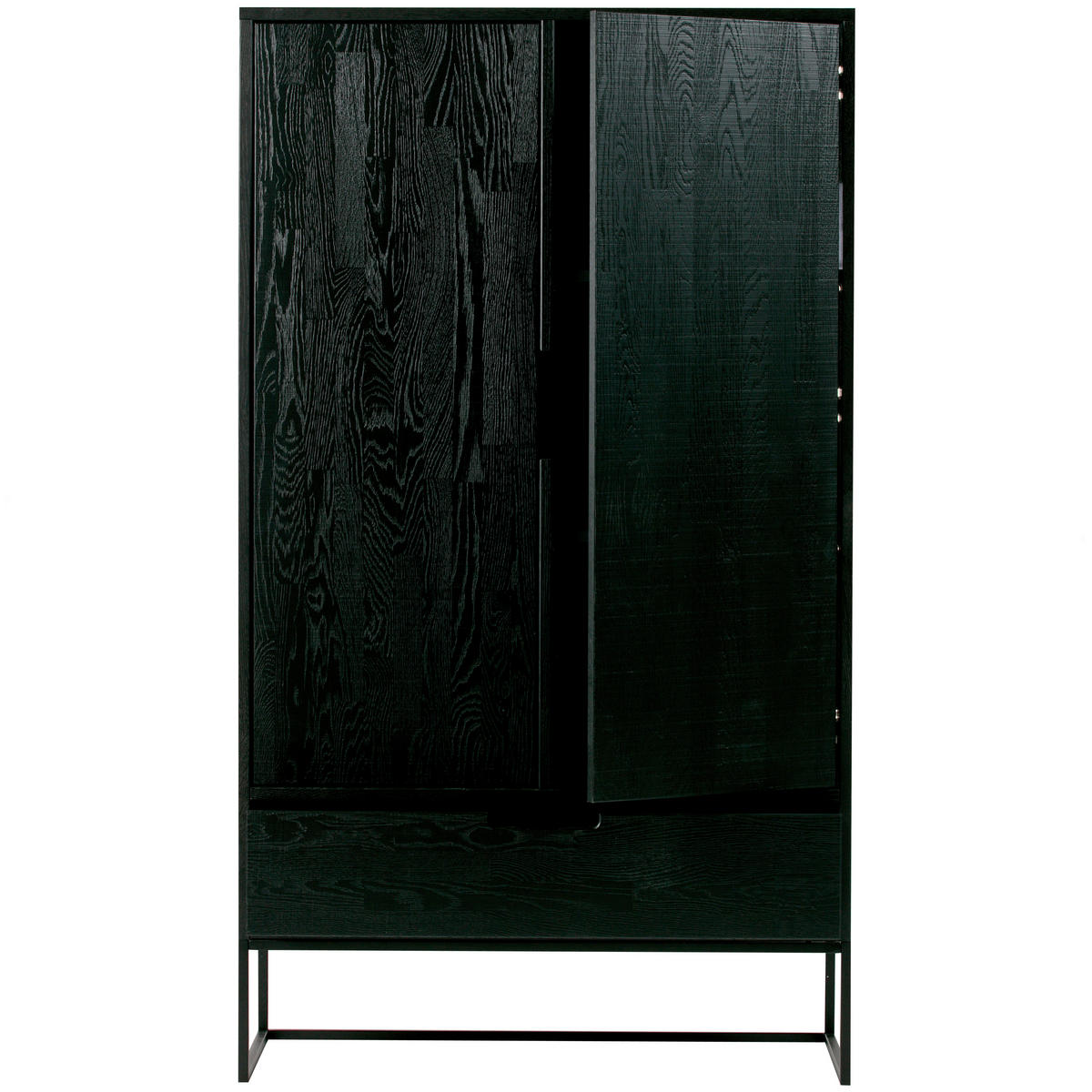 MEHRZWECKSCHRANK 85/149/35,5 cm  in Schwarz  - Schwarz, Design, Holz/Metall (85/149/35,5cm) - Livetastic