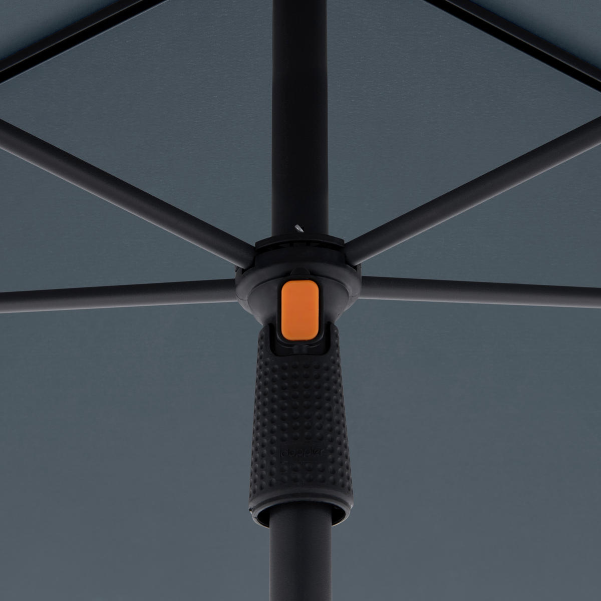 SENČNIK - antracit, Basics, kovina/tekstil (190/125cm) - Doppler