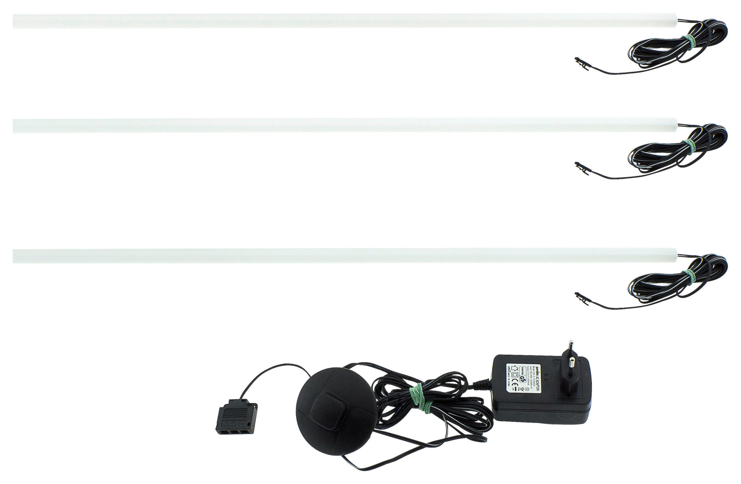 LED-DEKOLEUCHTE 121-189/1/1 cm   - Schwarz/Weiß, Basics, Kunststoff (121-189/1/1cm) - Carryhome