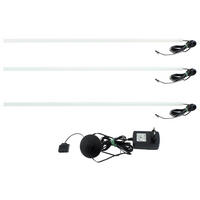 LED-DEKOLEUCHTE - Schwarz/Weiß, Basics, Kunststoff (121-189/1/1cm) - Carryhome