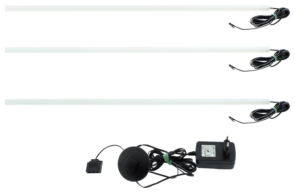 LED-DEKOLEUCHTE - Schwarz/Weiß, Basics, Kunststoff (121-189/1/1cm) - Carryhome