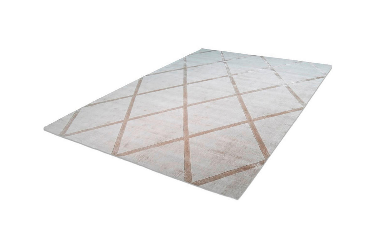 WEBTEPPICH 80/150 cm Luxury 210 Elfenbein / Taupe Taupe, Creme  - Taupe/Creme, Basics, Textil (80/150cm) - Novel