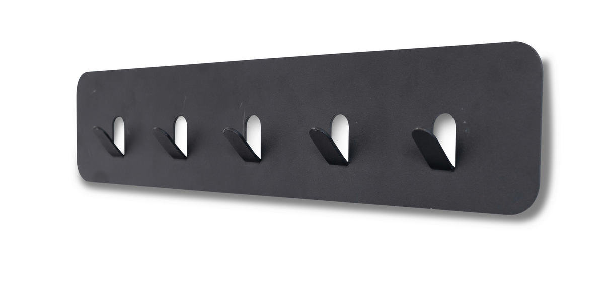 HAKENLEISTE  in Anthrazit  - Anthrazit, Design, Metall (50/10/3cm) - Xora