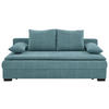 SCHLAFSOFA Webstoff Blau  - Blau/Schwarz, KONVENTIONELL, Kunststoff/Textil (207/74-94/90cm) - Carryhome