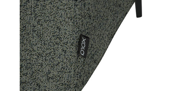 ECKSOFA in Struktur Grau 205/280 cm - Schwarz/Grau, Design, Textil/Metall (205/280cm) - Xora